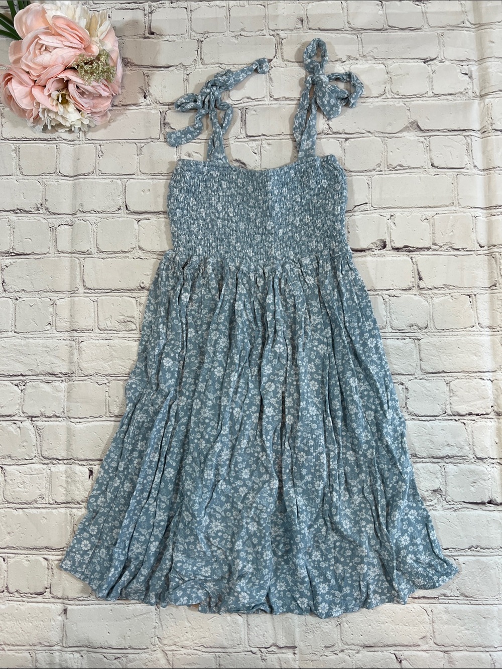 🌸 Tullabee Blue Floral Maxi Dress